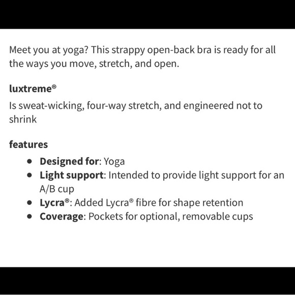 Lululemon athletica Free to Be bra - size 8 - Picture 5 of 5